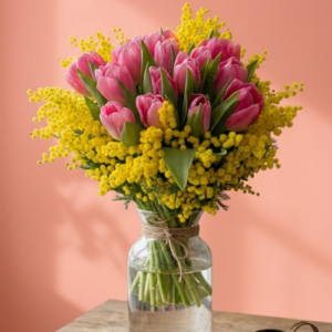 Roze Tulpen & Momosa