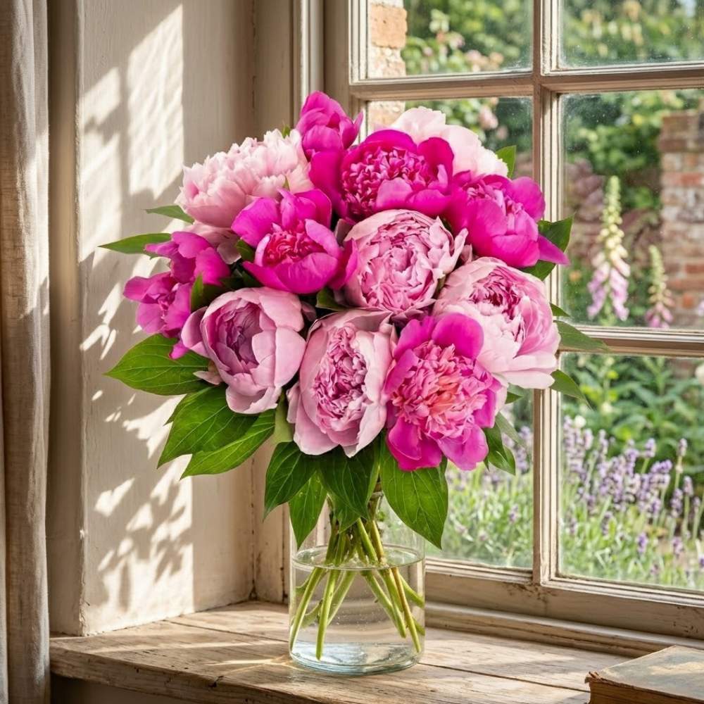 Roze Pioenrozen Mix - Afbeelding 2