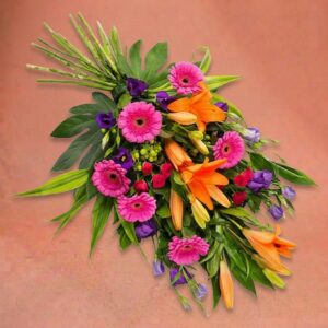 Funeral Bouquet Colorful Tribute