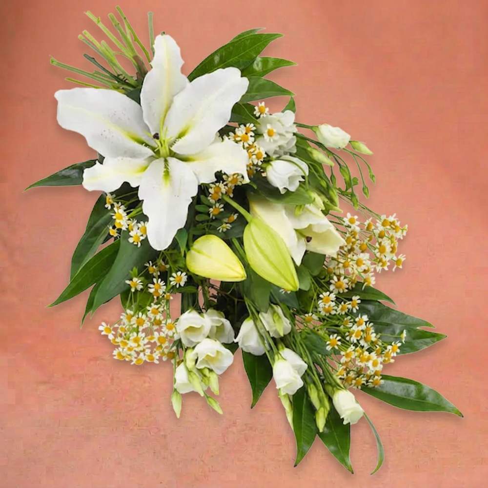 Funeral Bouquet White Meadow